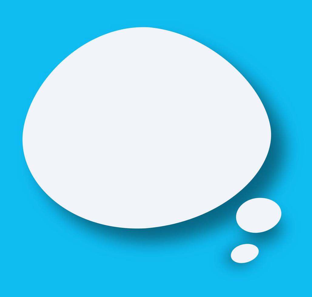 Vector speech bubble white color