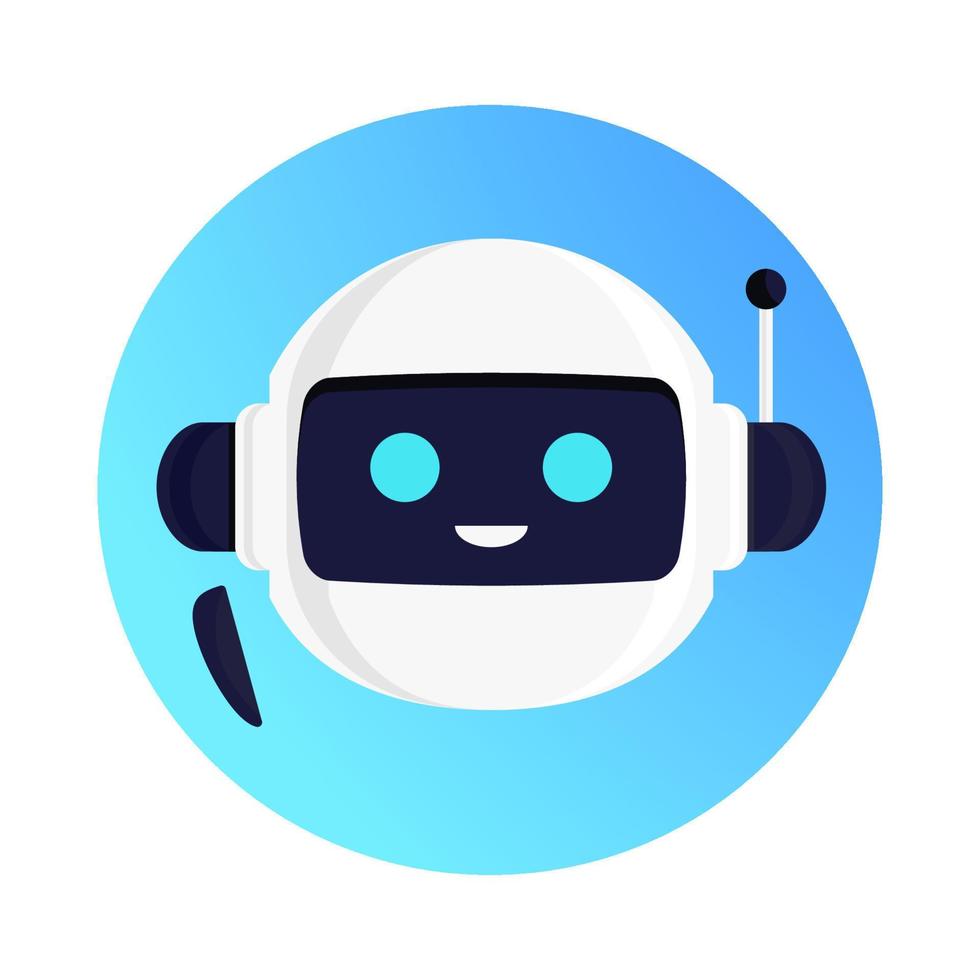 Robot vector, chat bot concept illustration vector