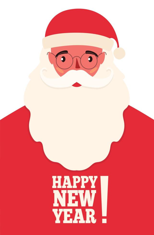Santa Claus greeting card vector