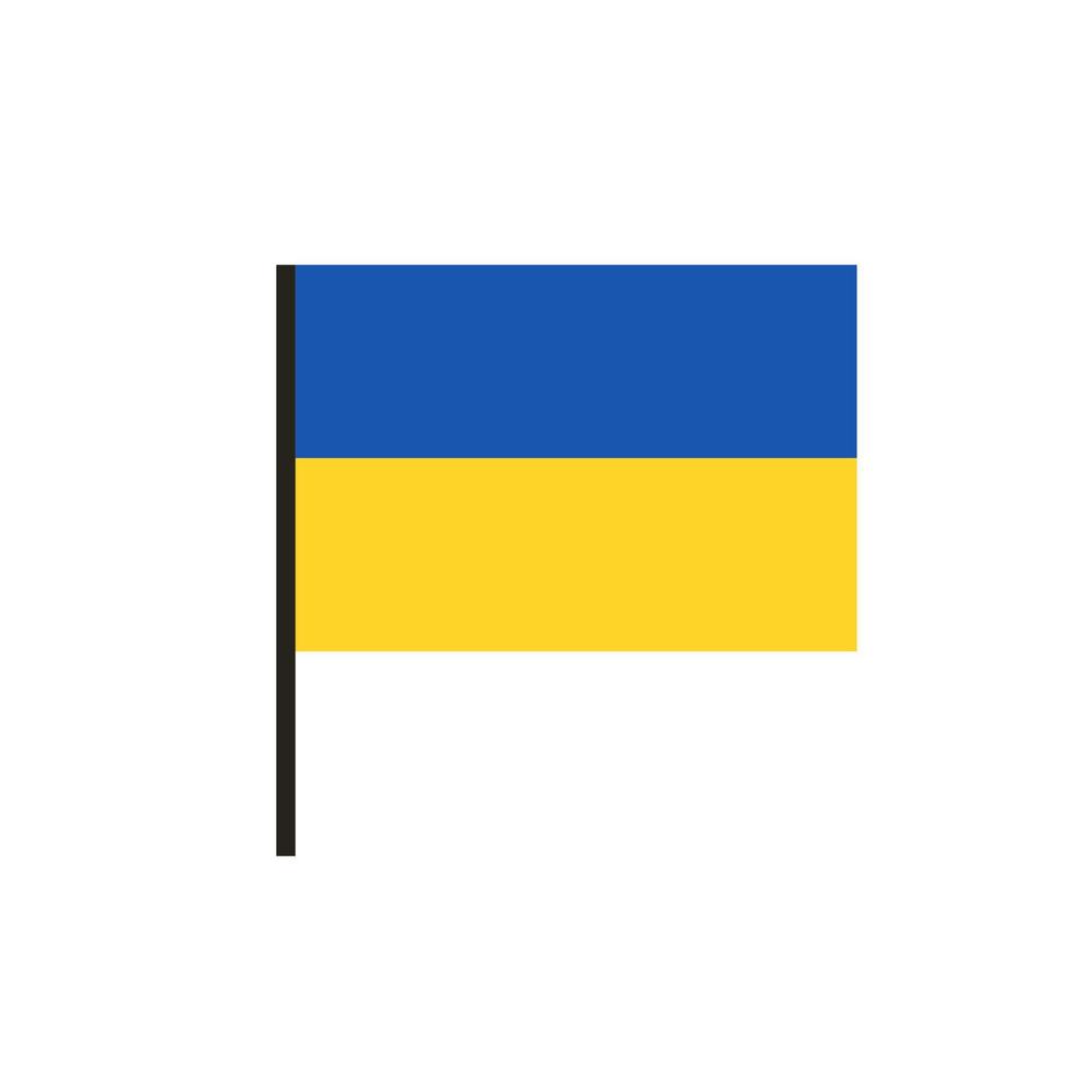 Ukraine flag icon isolated on white background vector