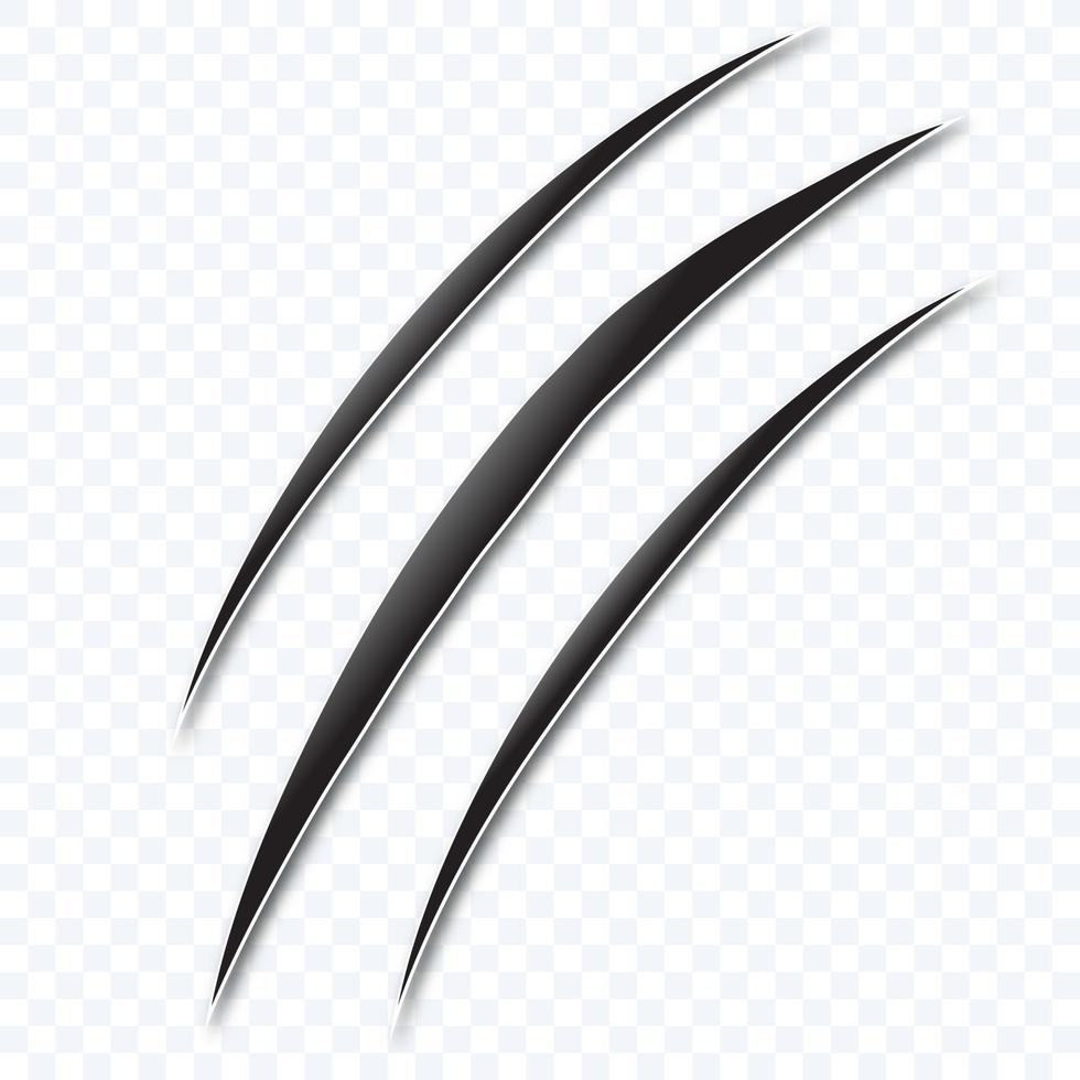Scratching realistic style vector