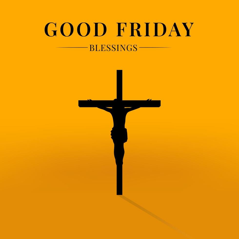 Good friday peace of holy week social media post vector