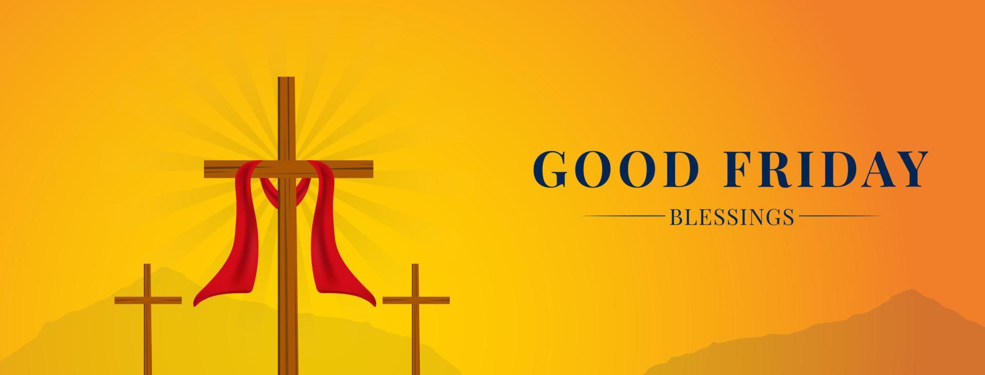 Good friday peace of holy week social media post vector