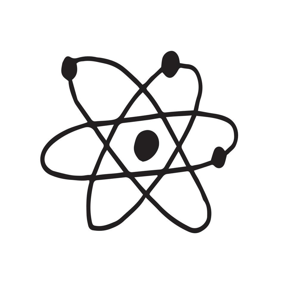 atom style doodle vector