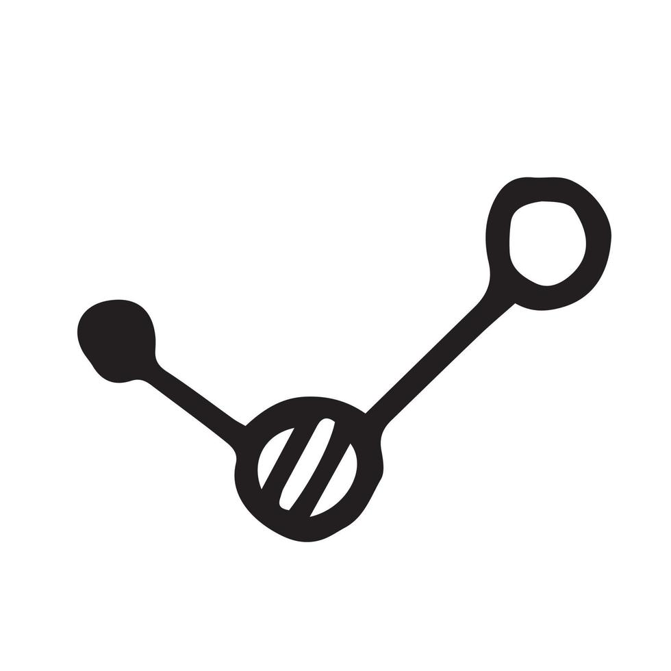 molecule doodle style vector