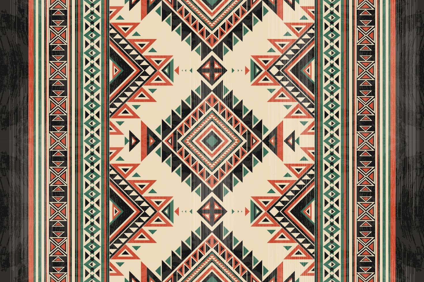 Native american indian ornament pattern geometric ethnic textile texture tribal aztec pattern navajo mexican fabric seamless Vector decoration fashion