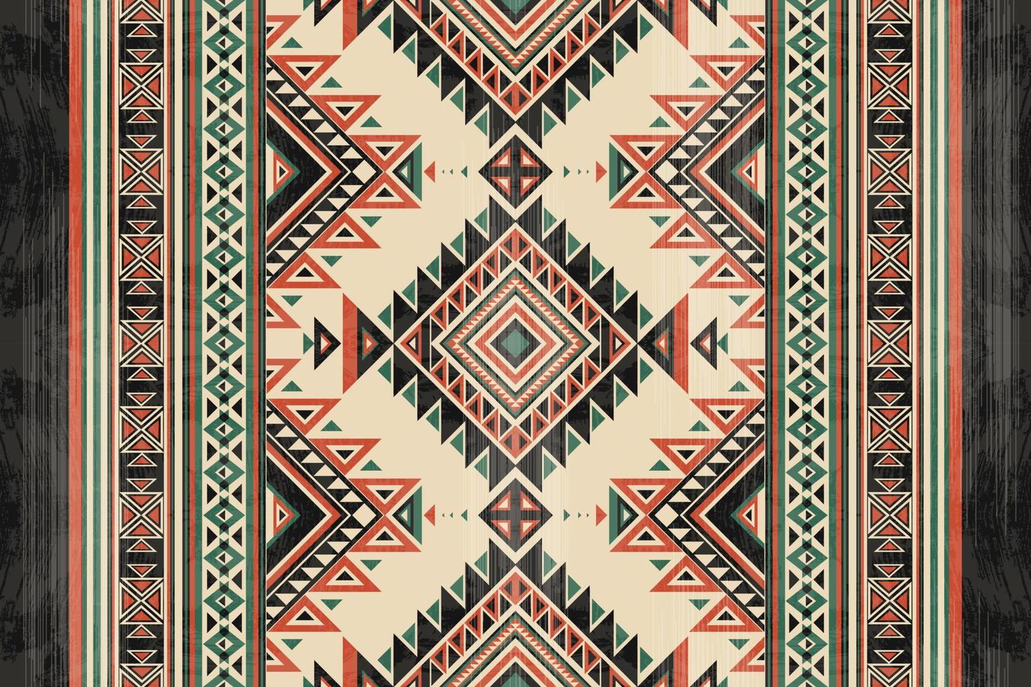 Native american indian ornament pattern geometric ethnic textile texture tribal aztec pattern navajo mexican fabric seamless Vector decoration fashion