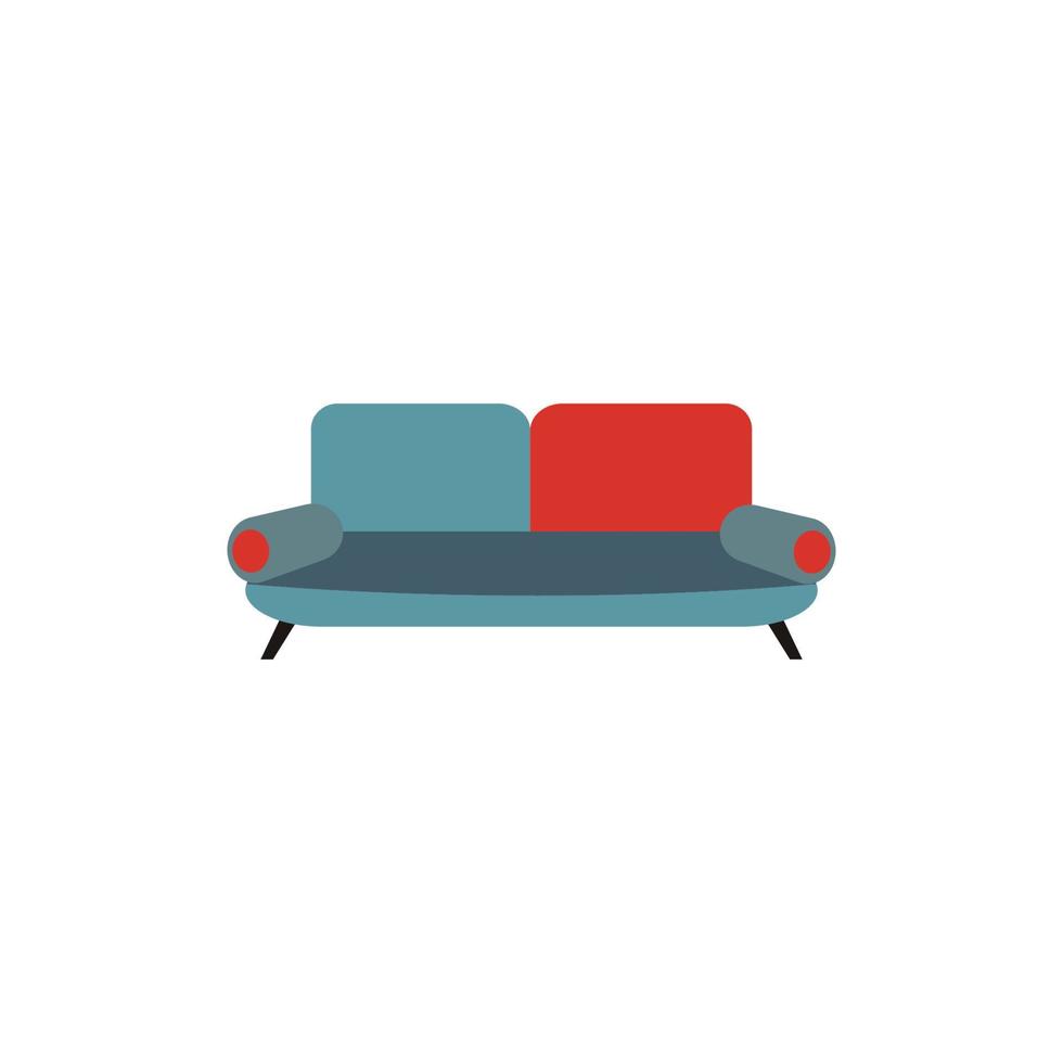 Sofa vector logo icon illustration background