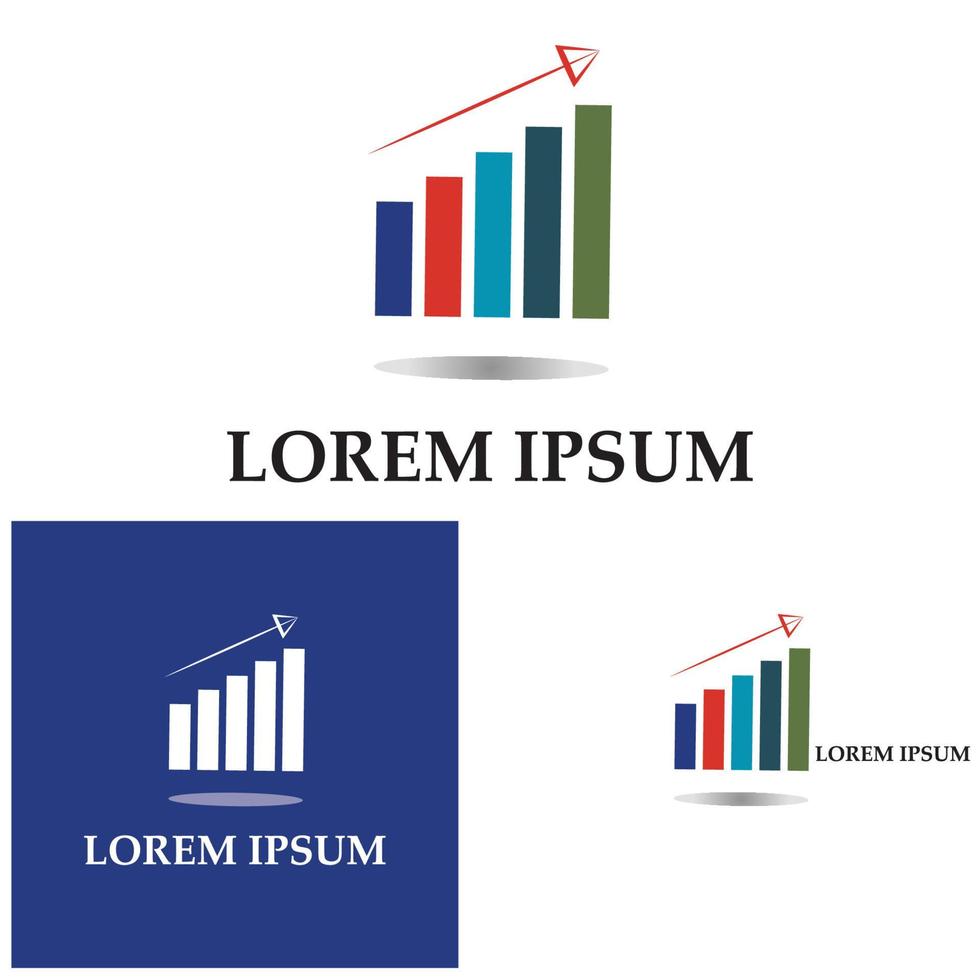 Graph Icon in trendy flat style isolated on white . Chart bar symbol for your web site design  logo  app  UI. vector
