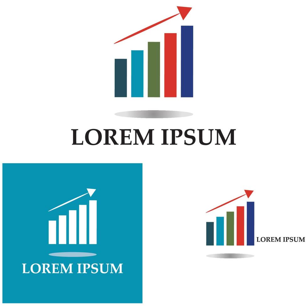 Graph Icon in trendy flat style isolated on white . Chart bar symbol for your web site design  logo  app  UI. vector