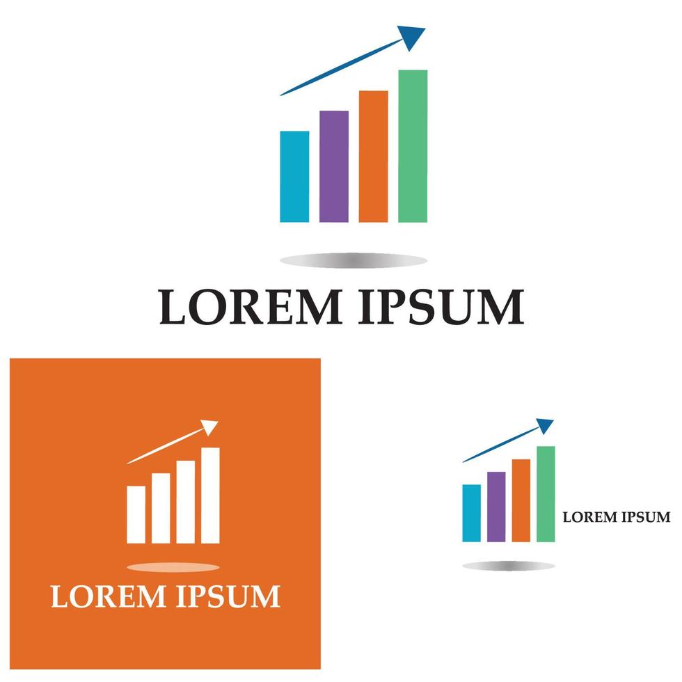 Graph Icon in trendy flat style isolated on white . Chart bar symbol for your web site design  logo  app  UI. vector