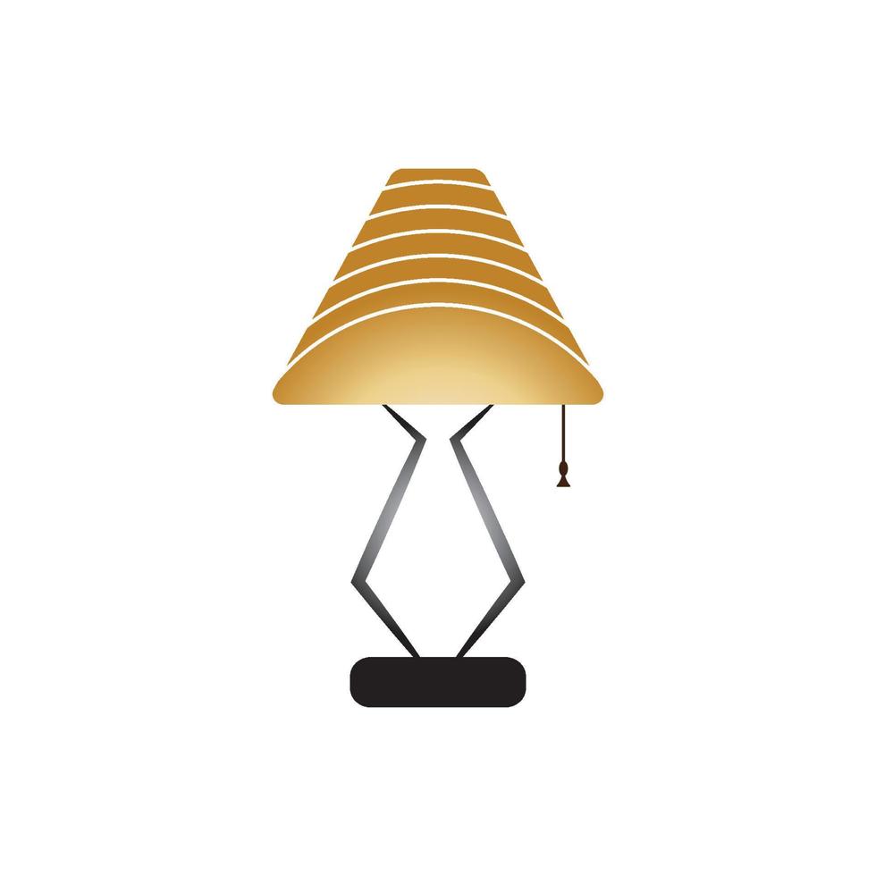Bedroom lamp vector icon background