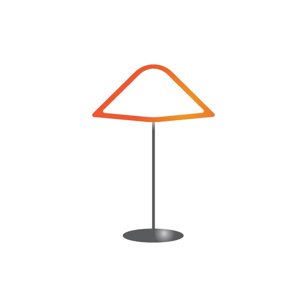 Bedroom lamp vector icon background