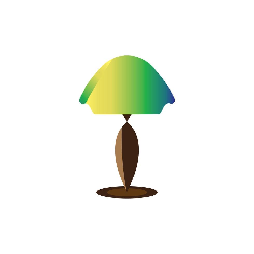 Bedroom lamp vector icon background