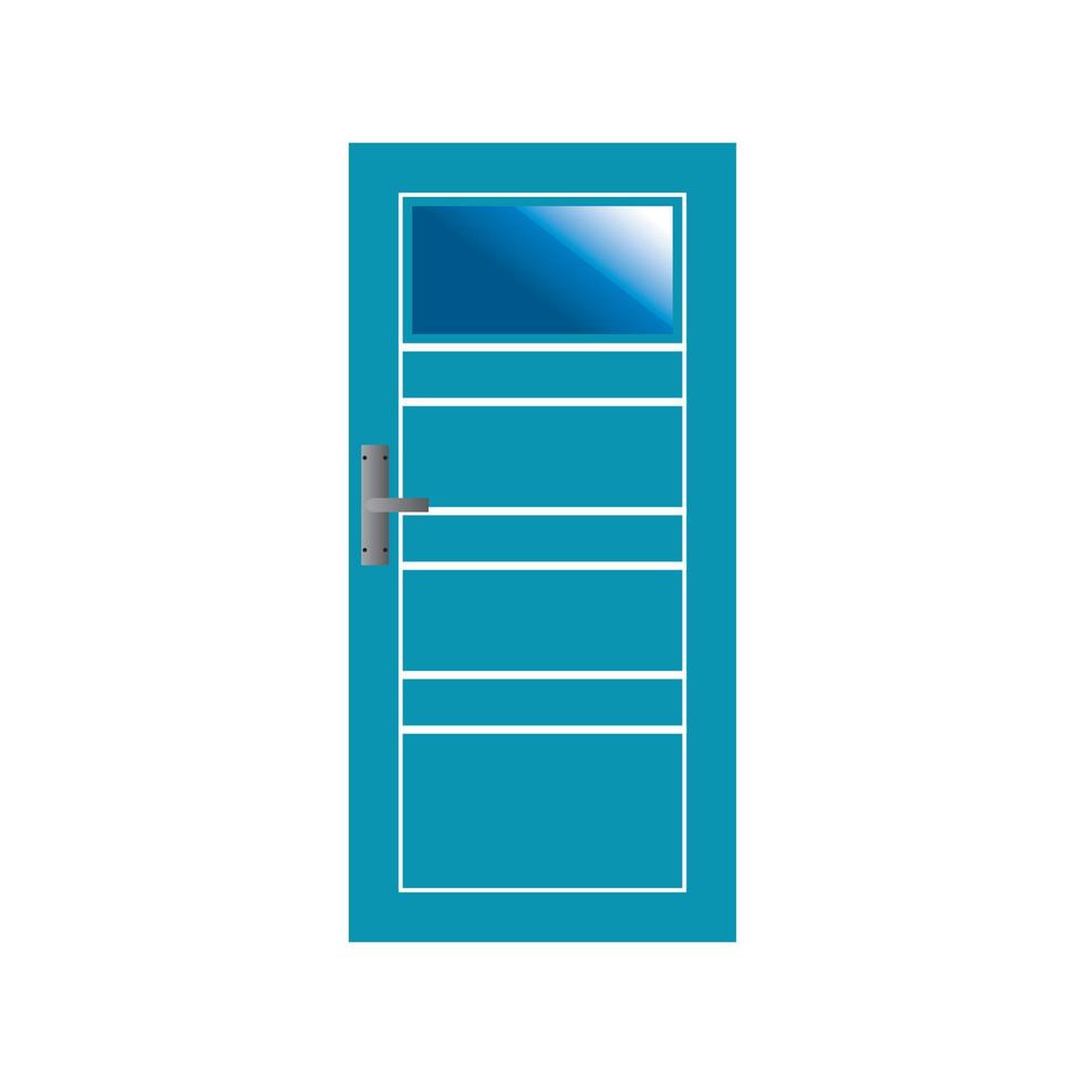 Modern doors front entrance doors house vector