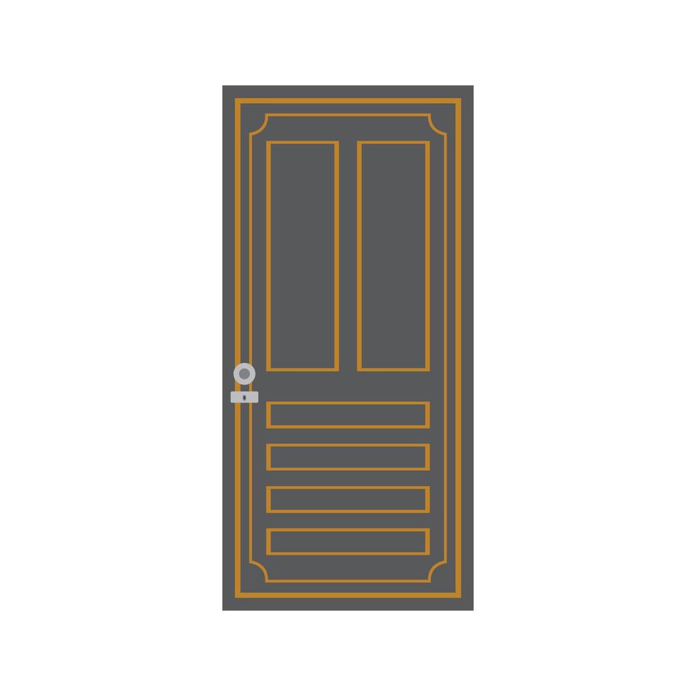 puertas modernas puertas de entrada delantera casa vector