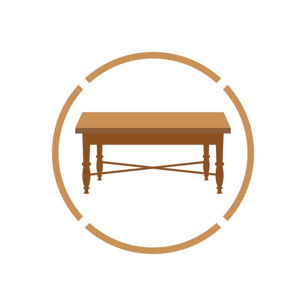 Table vector logo icon object background illustration