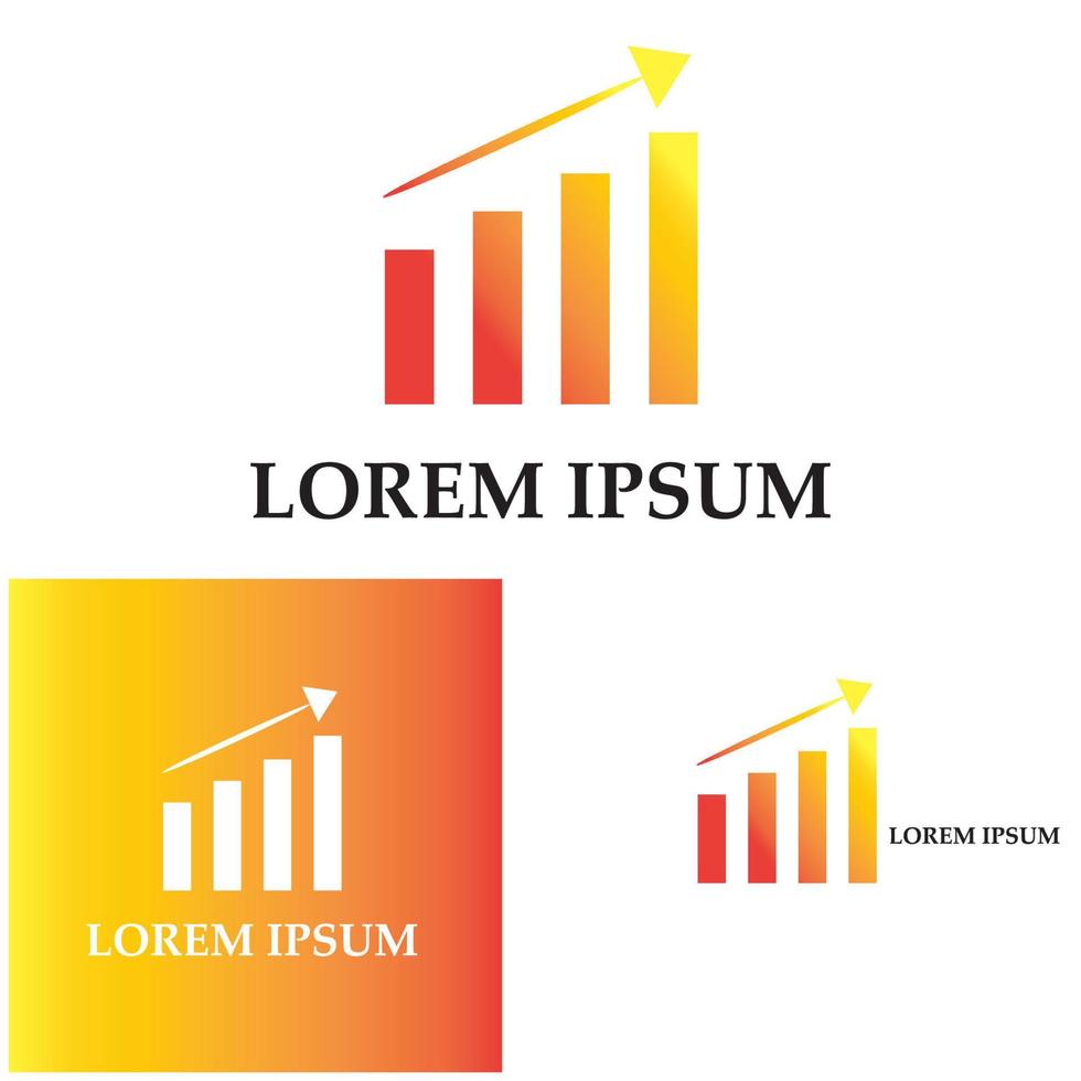 Graph Icon in trendy flat style isolated on white . Chart bar symbol for your web site design  logo  app  UI. vector