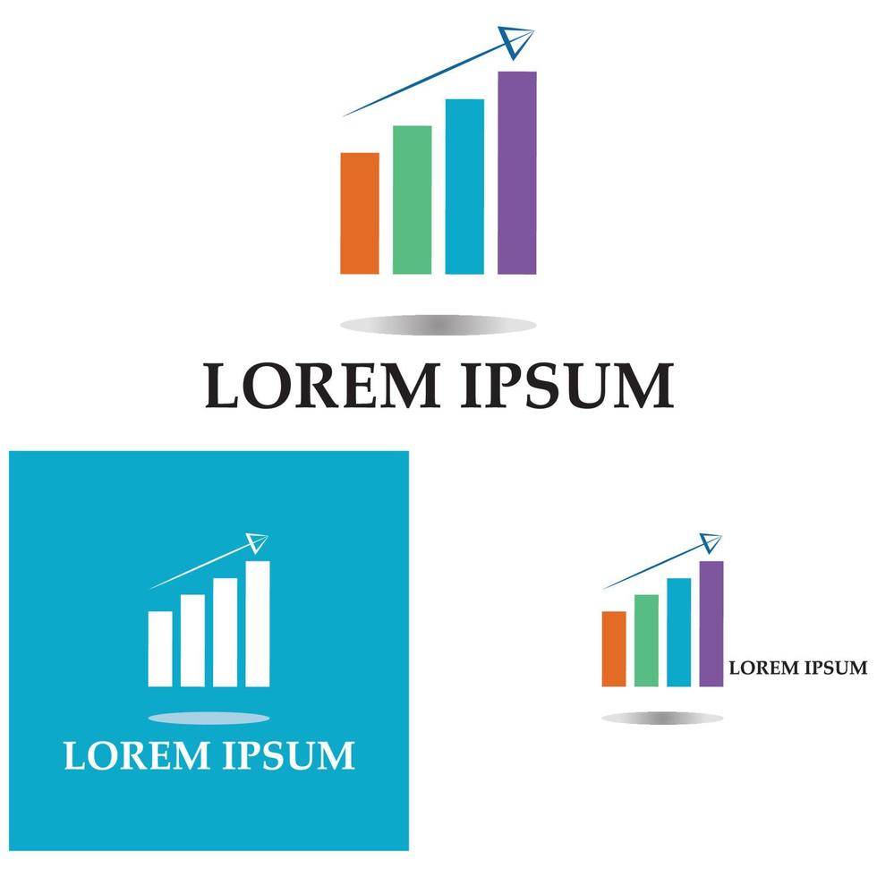 Graph Icon in trendy flat style isolated on white . Chart bar symbol for your web site design  logo  app  UI. vector