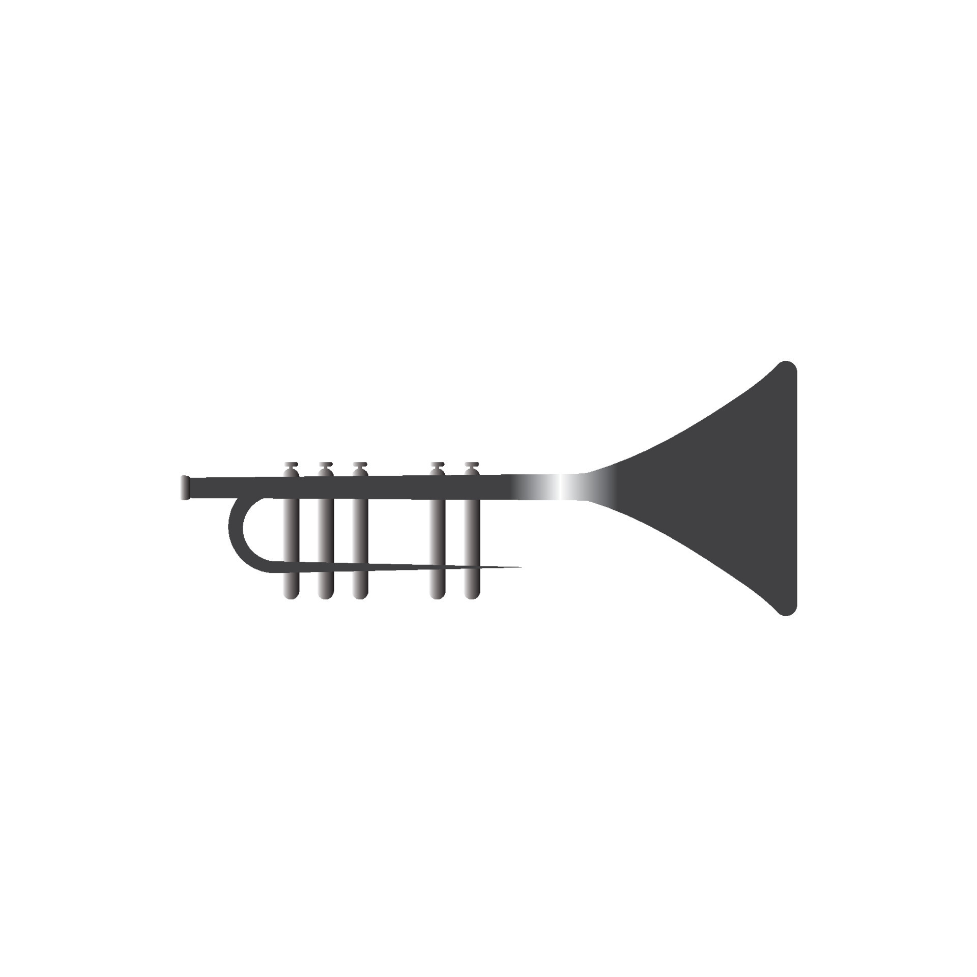 Trumpet music instrument vector icon 7225878 Vector Art at Vecteezy