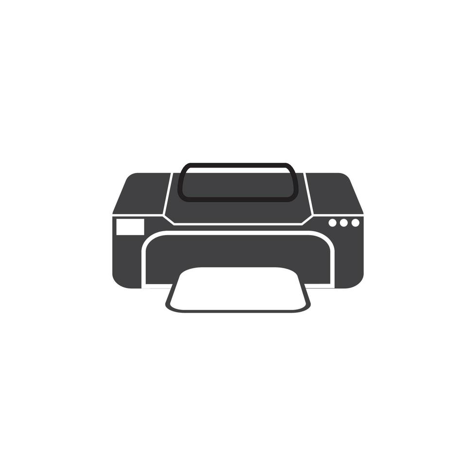 Printer icon vector symbol illustration background