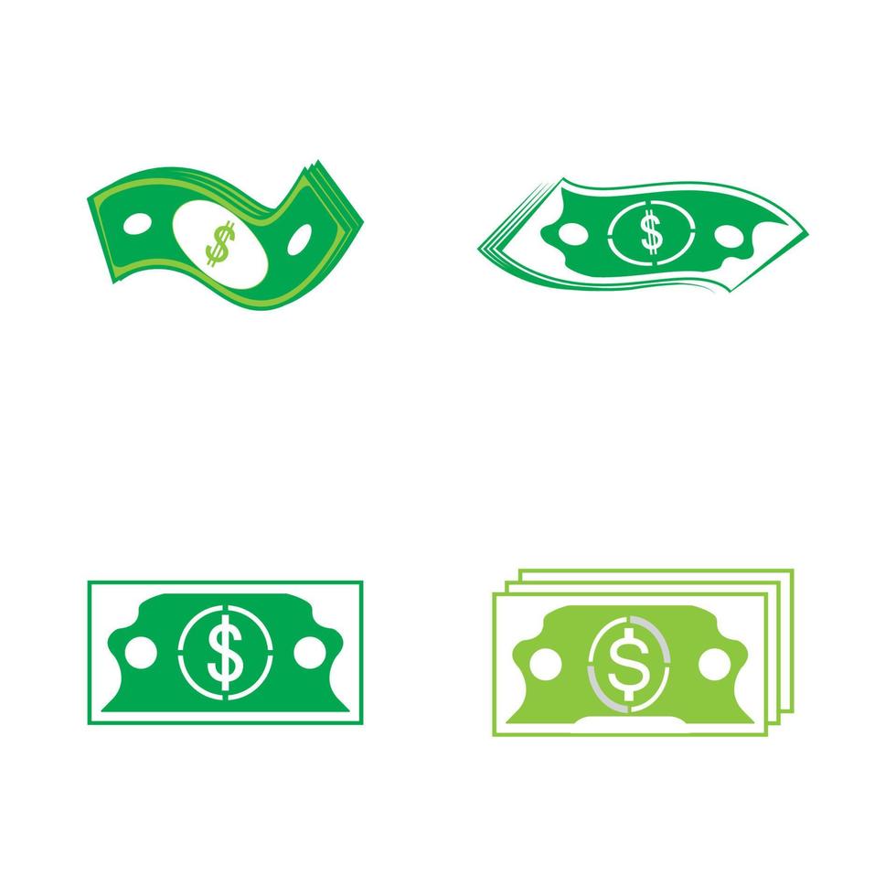 Dollar vector icon background template illustration