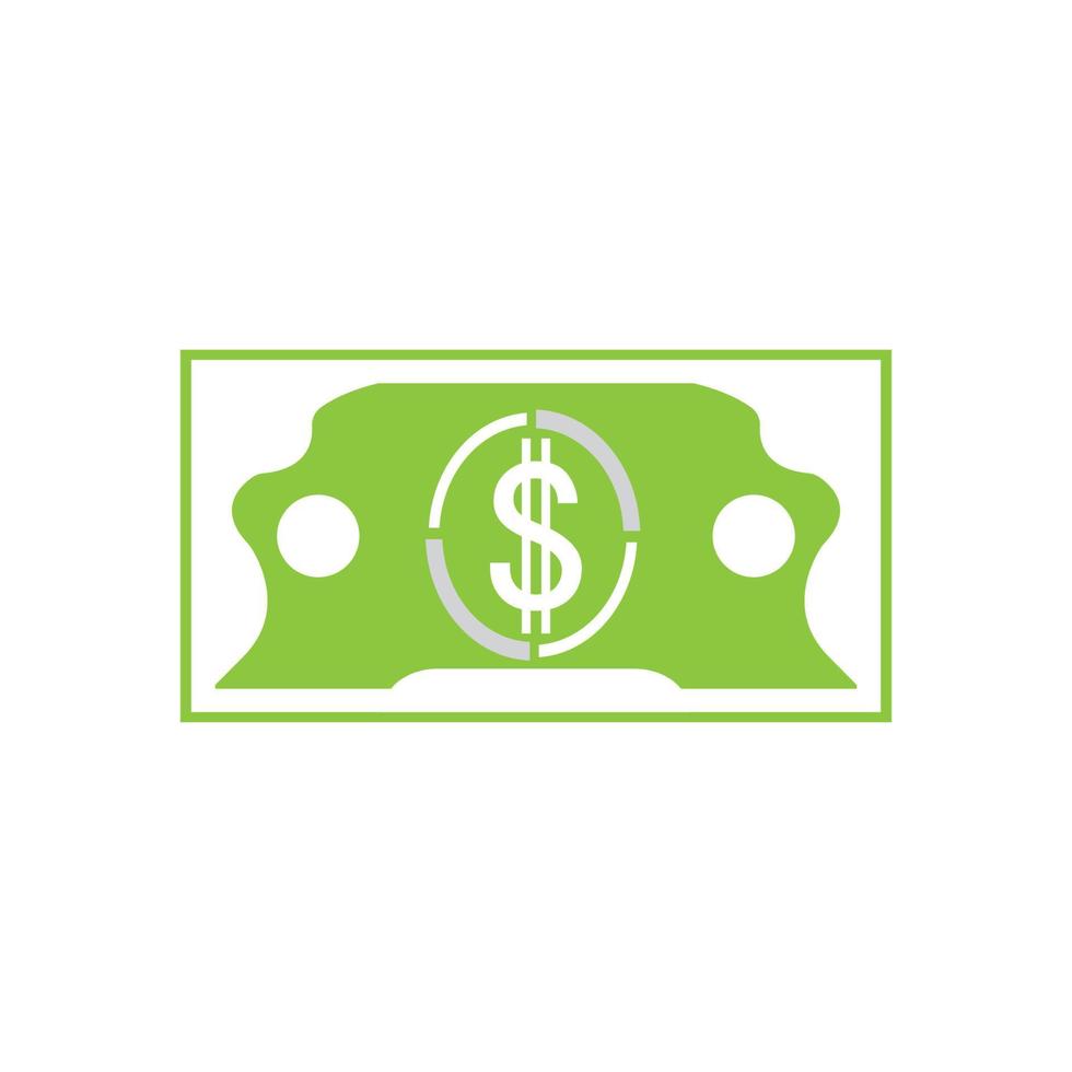 Dollar vector icon background template illustration