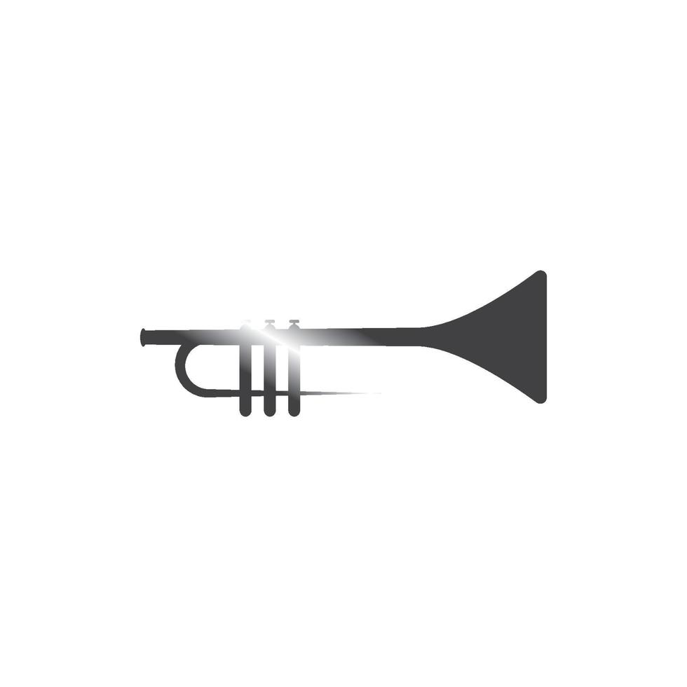 Trumpet music instrument vector icon