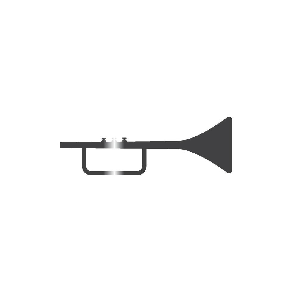 Trumpet music instrument vector icon