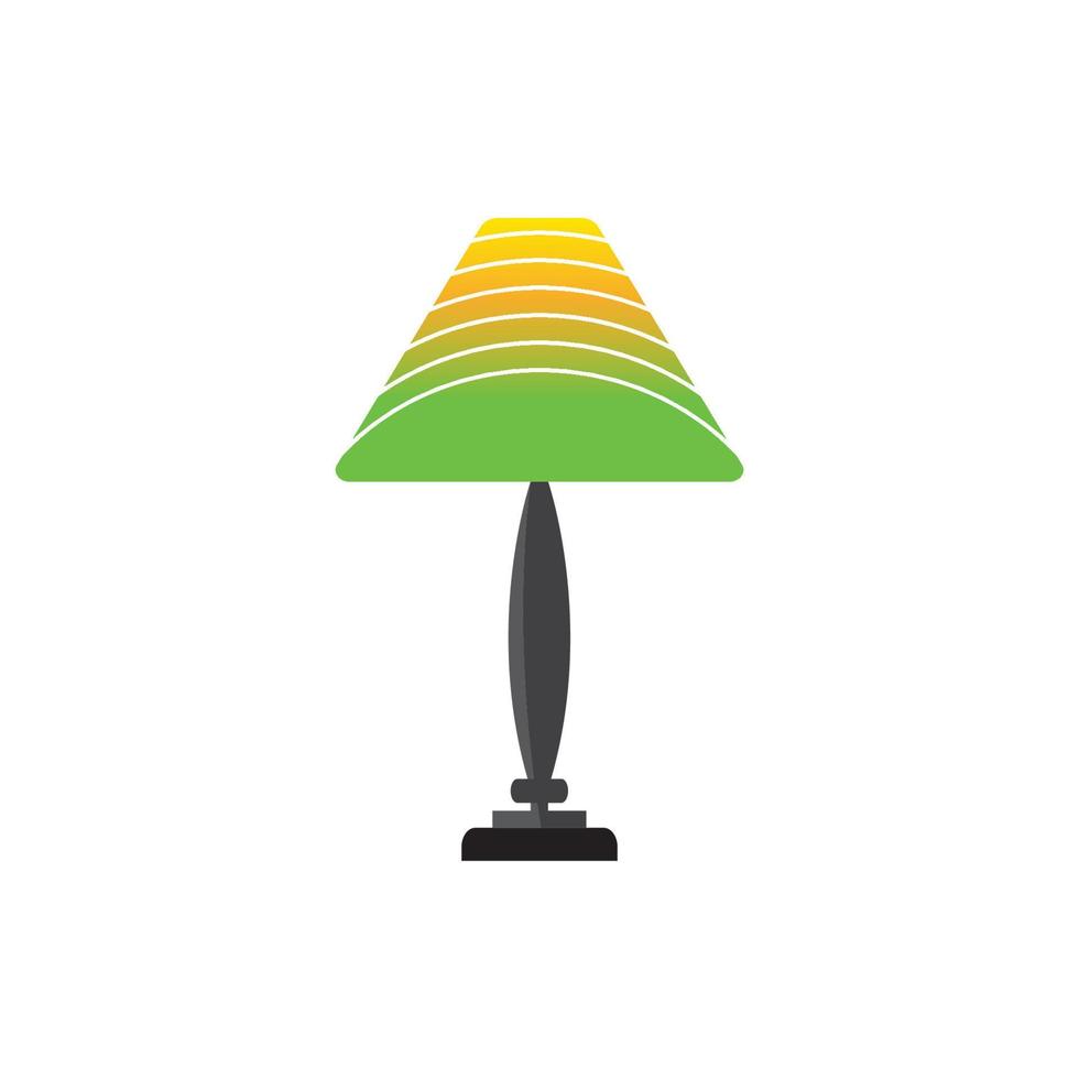 Bedroom lamp vector icon background