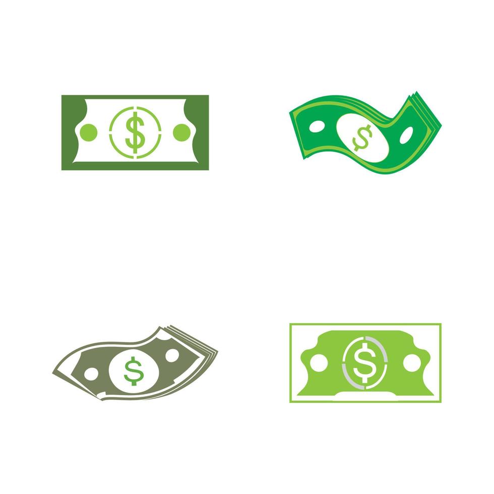 Dollar vector icon background template illustration