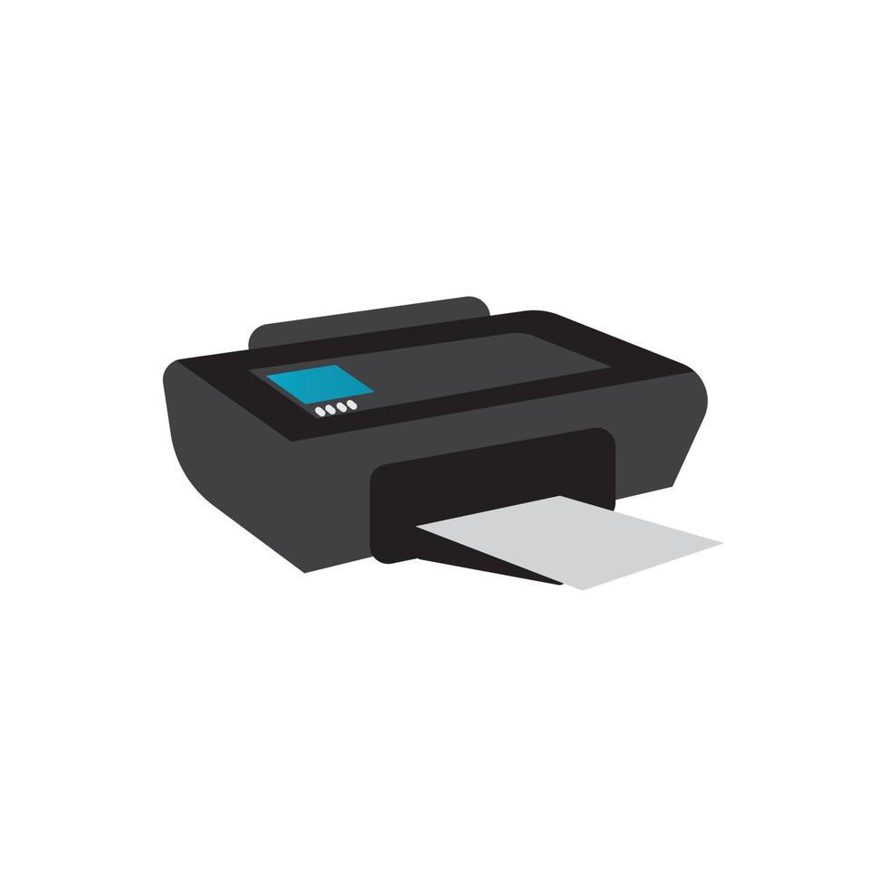 Printer icon vector symbol illustration background