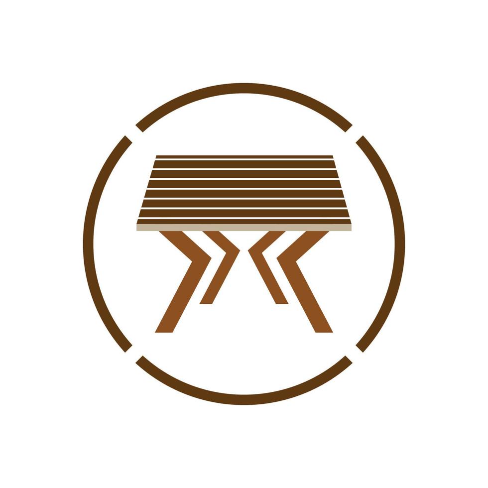 Table vector logo icon object background illustration