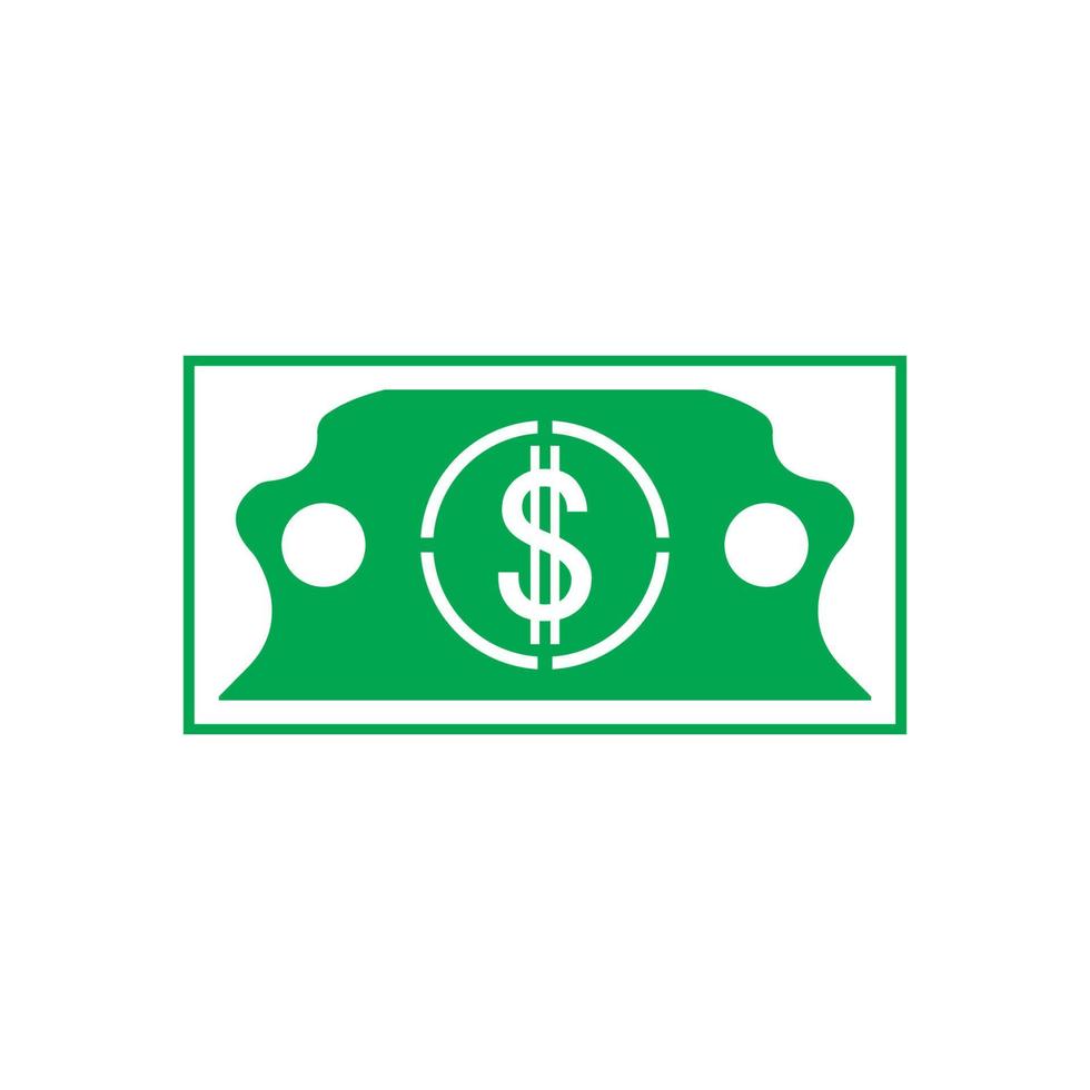 Dollar vector icon background template illustration