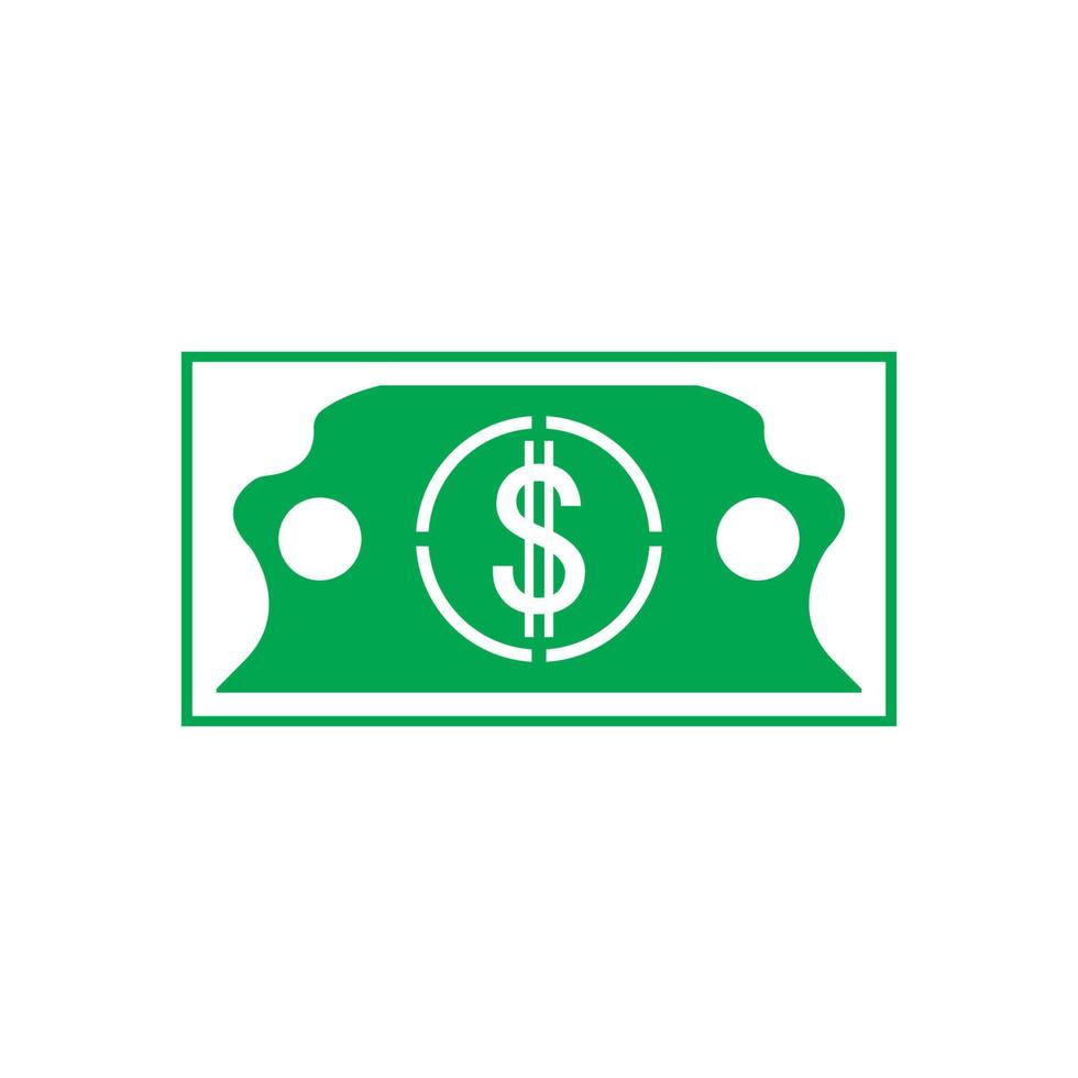 Dollar vector icon background template illustration