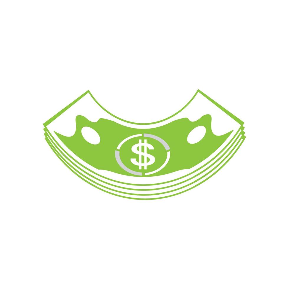 Dollar vector icon background template illustration