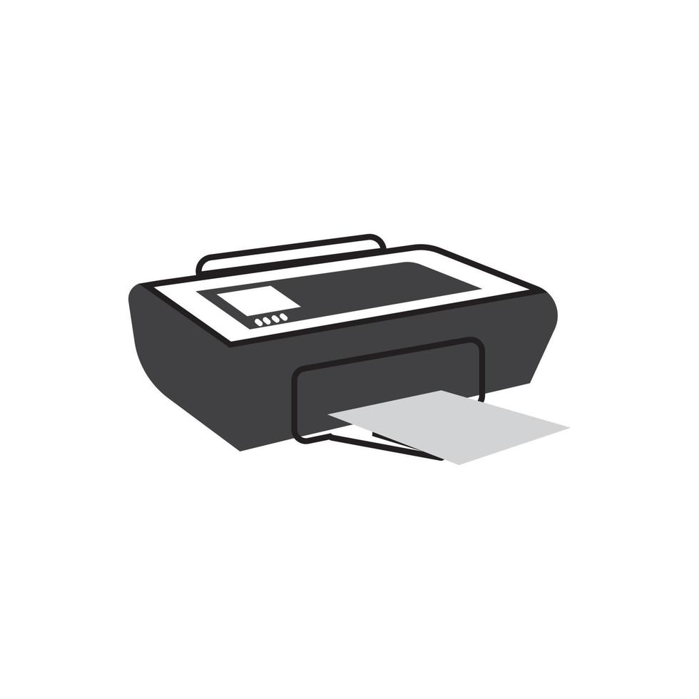Printer icon vector symbol illustration background