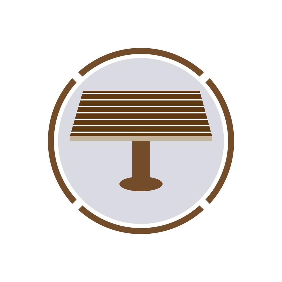 Table vector logo icon object background illustration