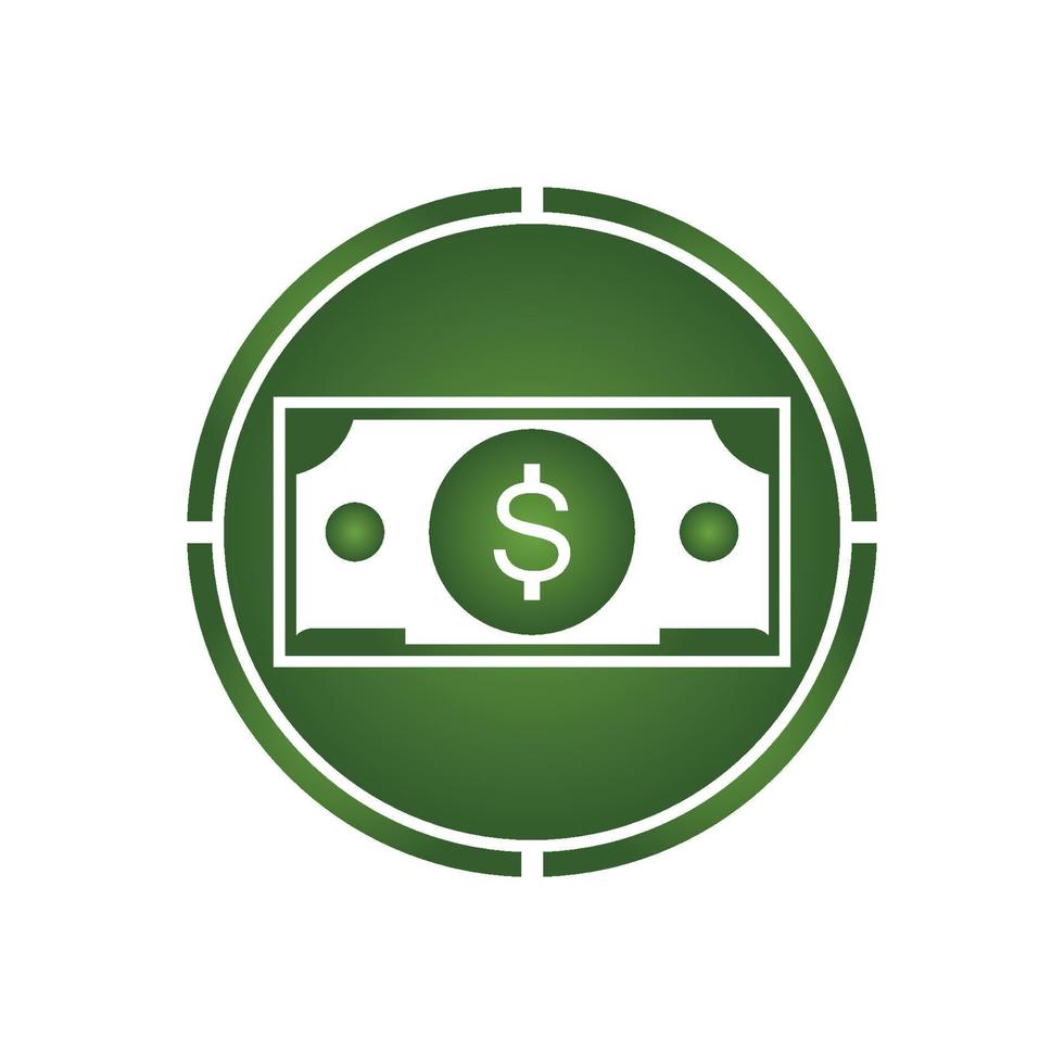 Dollar vector icon background template illustration