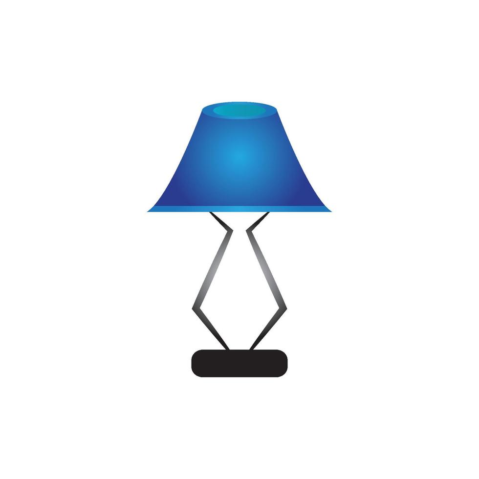 Bedroom lamp vector icon background