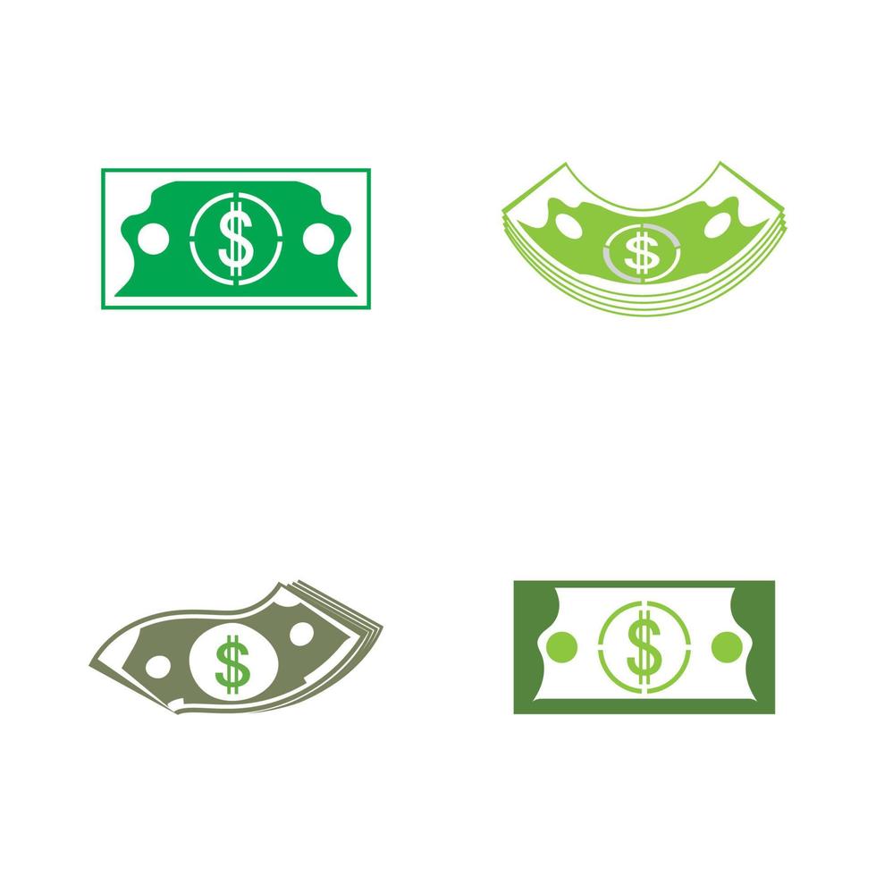 Dollar vector icon background template illustration