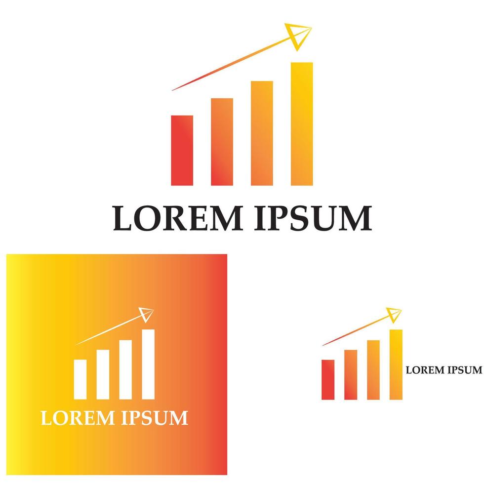 Graph Icon in trendy flat style isolated on white . Chart bar symbol for your web site design  logo  app  UI. vector