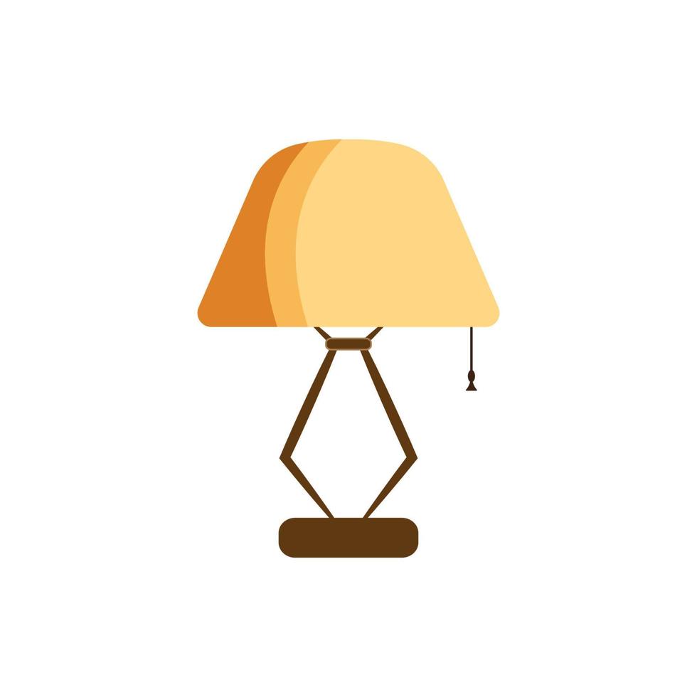 Bedroom lamp vector icon background