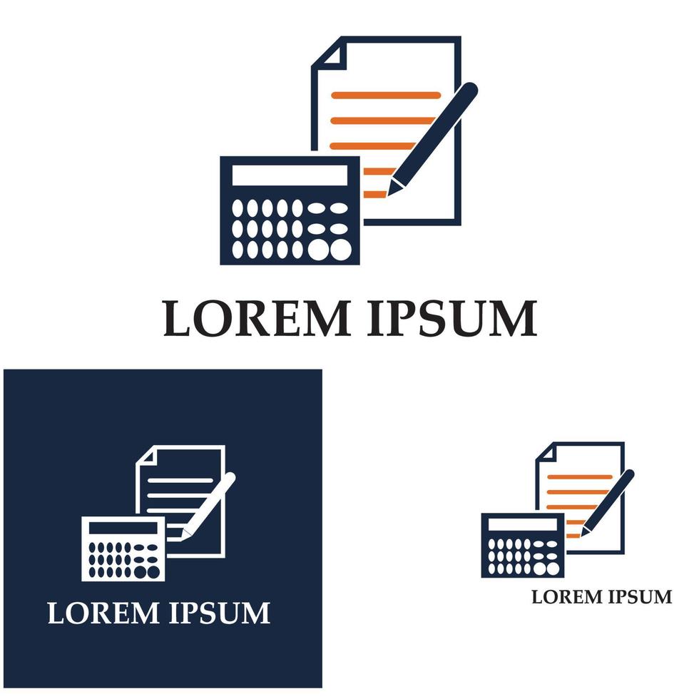 Accounting Vector Illustration. Banking and Finance icon logo vector