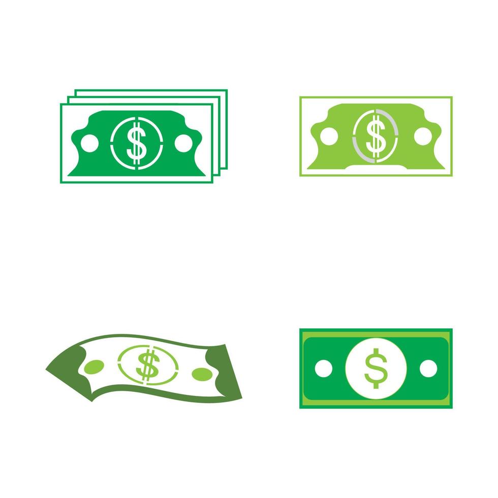 Dollar vector icon background template illustration
