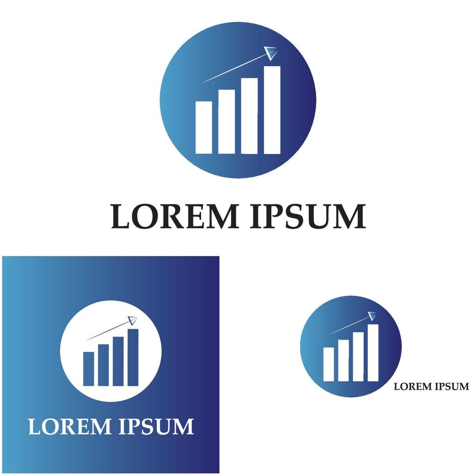 Graph Icon in trendy flat style isolated on white . Chart bar symbol for your web site design  logo  app  UI. vector