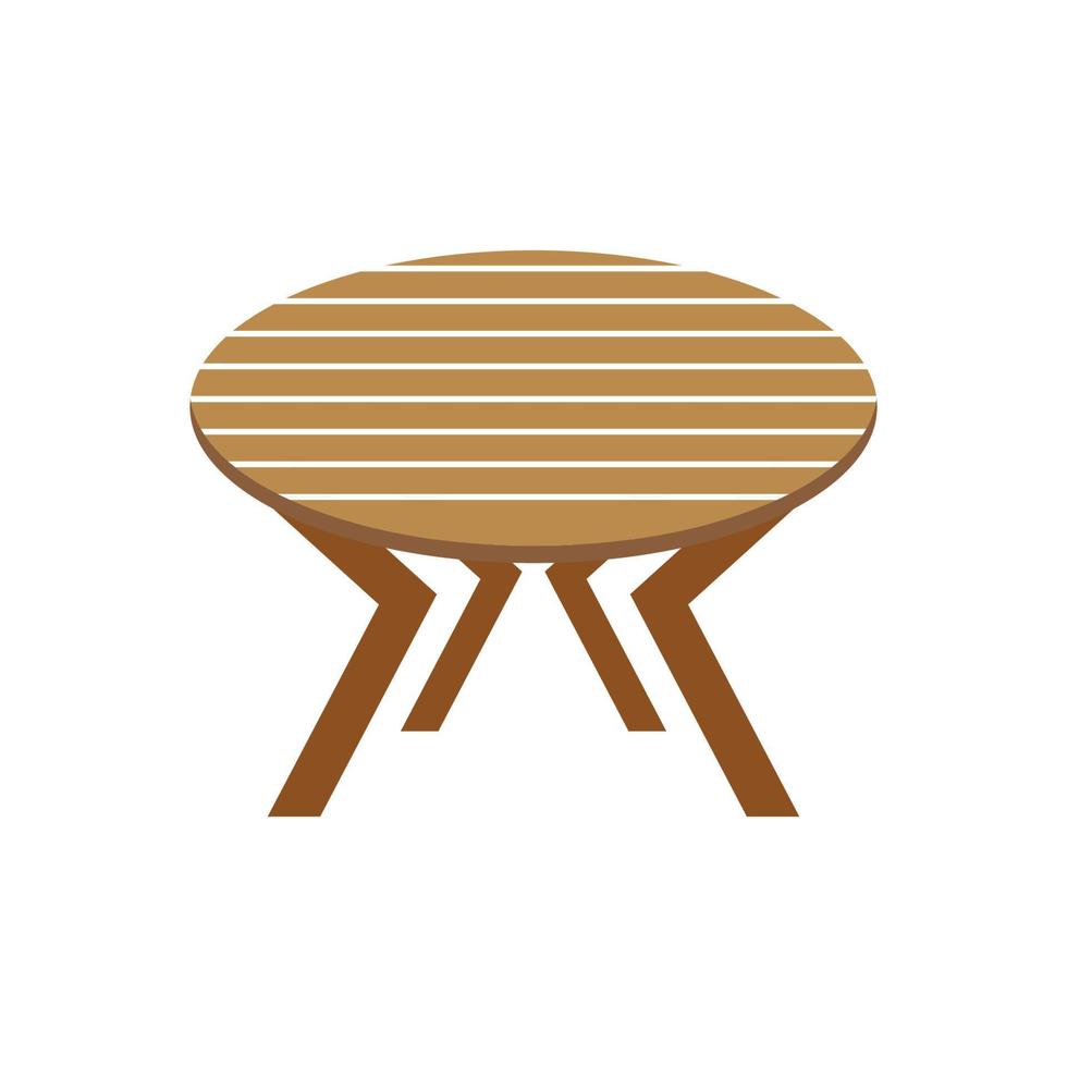 Table vector logo icon object background illustration
