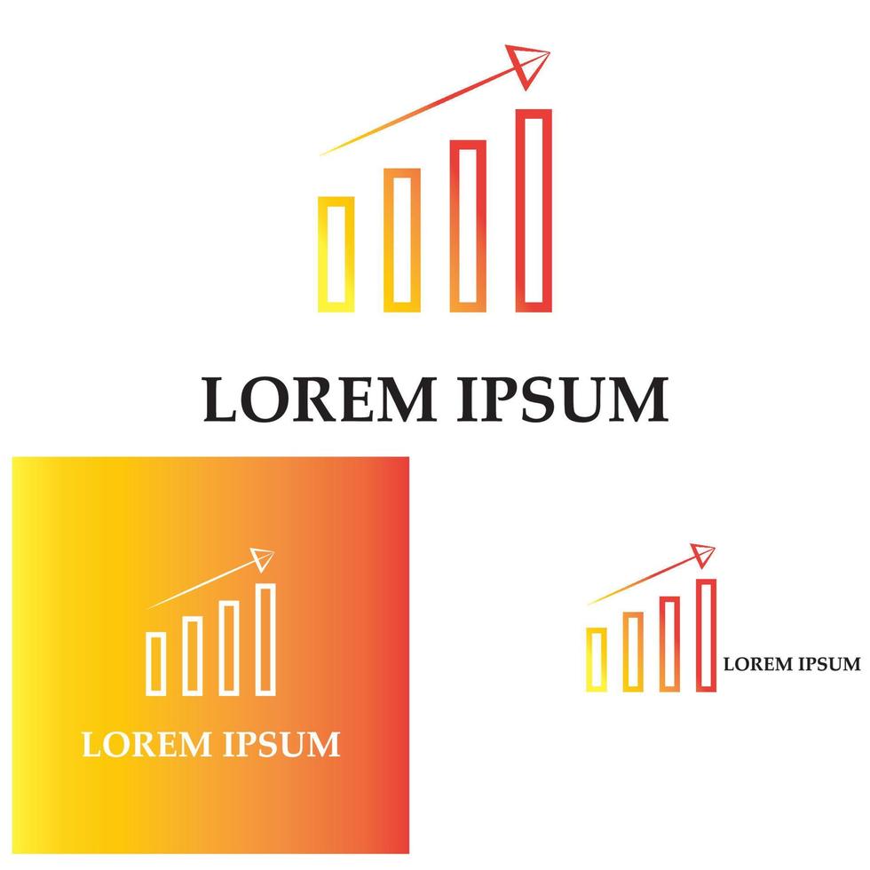 Graph Icon in trendy flat style isolated on white . Chart bar symbol for your web site design  logo  app  UI. vector