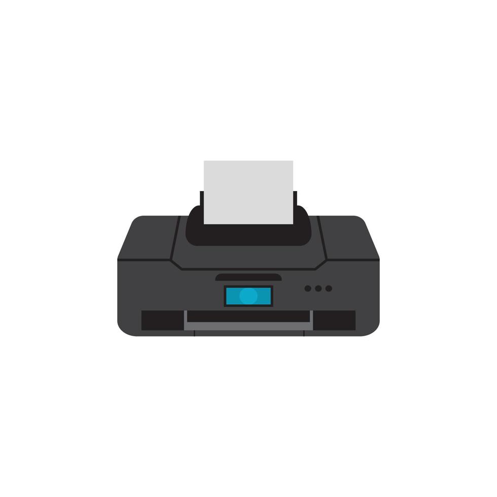 Printer icon vector symbol illustration background