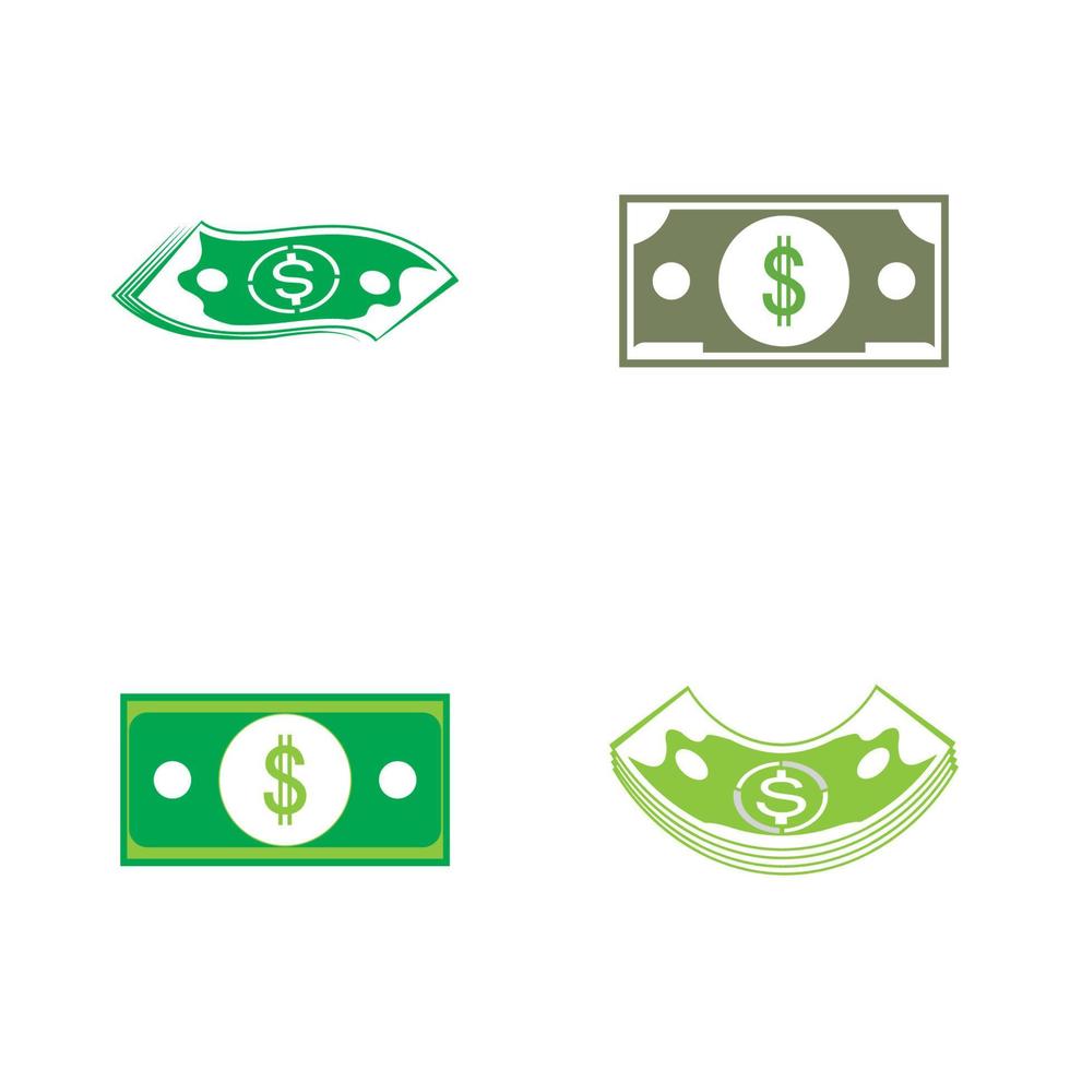 Dollar vector icon background template illustration